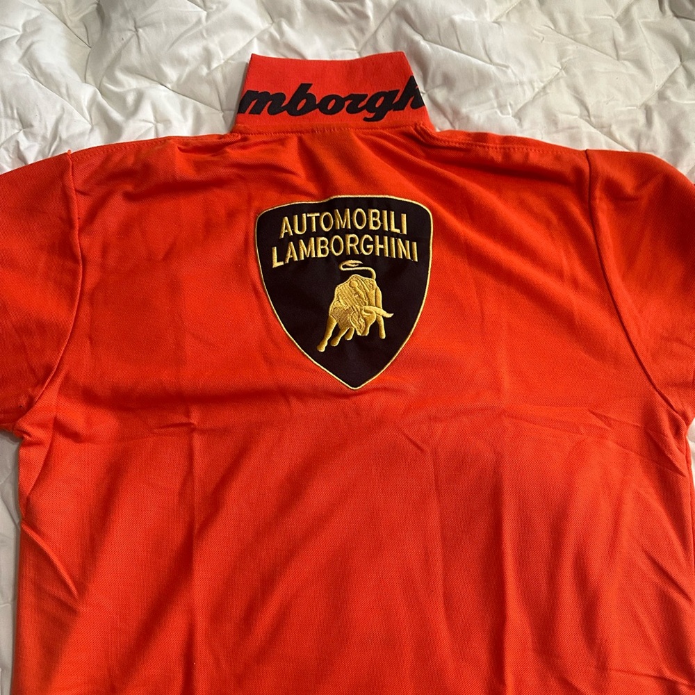 Man’s Lamborghini, polo shirt size (XL  FIT size  L )new with tag cotton 100%